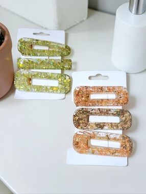 Glitter Barrette Set
